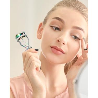 Imagem de Curvador de cílios – Modelador de cílios com compatibilidade universal e dobradiça de 3 pontos para um enrolamento impecável e duradouro em todos os tipos de cílios DJA442-03