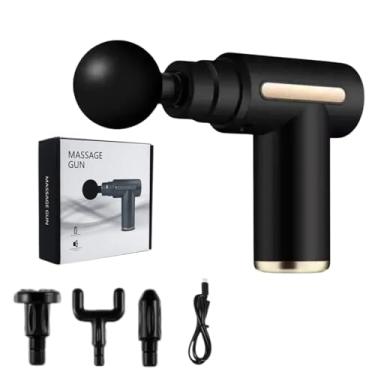 Imagem de Massageador Elétrico Pistola Muscular Pistola de Massagear Recarregável, 6 Velocidades, 4 Ponteiras Alívio da Dor, Relaxamento, Liberação Miofascial, Portátil e Silenciosa, Premium (Cores Variadas)