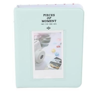 Imagem de Álbum de fotos verde com 64 bolsos de 7,5 cm para mini câmeras Polaroid