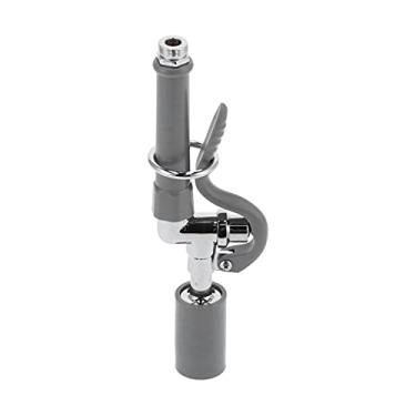 Imagem de Conjunto de Pulverizador de Torneira Comercial, Acessório de Pulverização de Enxágue de Alta Pressão, Cinza -Cinza, 304 Aço Inoxidável, Bico de Borracha, Controle Fácil e