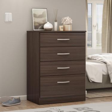 Imagem de Comoda Moderna 4 Gavetas Andes Cafe Touch
