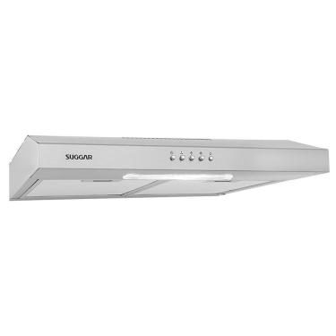 Imagem de Depurador De Ar Suggar Dps161ix Slim 60cm Com 3 Velocidades Luminária Dupla Filtragem Inox 127V
