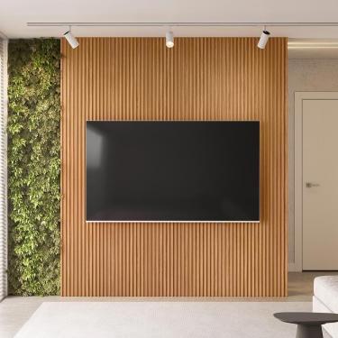 Imagem de Painel Decorativo Ripado Para Parede Mahalo 220X250 Mdp Nature G77