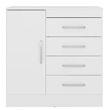 Imagem de Cômoda Montevideu Branco Rosa Flex - Demóbile