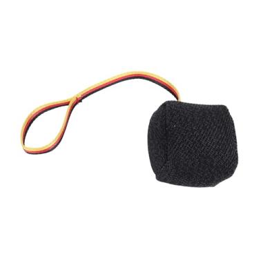 Imagem de Yosoo Brinquedo de Mastigar para Cachorro, Brinquedo Interativo de Limpeza de Dentes de Cachorro de Fibra de Algodão, Com Cordas Brilhantes para Exercícios e Treinamento (BLACK)