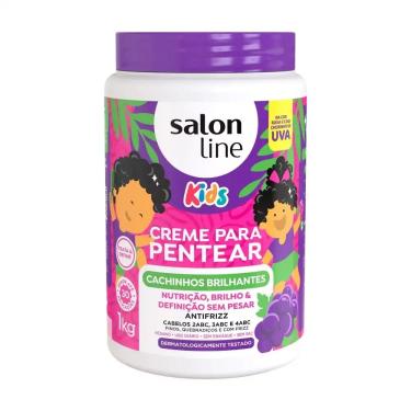 Imagem de Creme de  Pentear Kids Cachinhos Brilhantes 1KG Salon Line