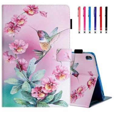 Imagem de MonsDirect Capa para iPad 9ª geração de 10,2 polegadas, iPad 8ª e 7ª geração 2021-2019, capa de camurça com suporte multiângulo com despertar/hibernar automático, porta-caneta e compartimentos para