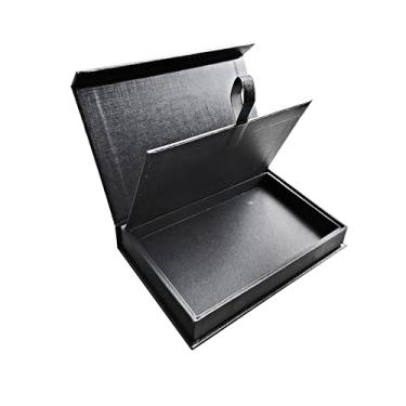 Imagem de KNSMKP 1 caixa de cartão de crédito de metal de camada dupla de luxo com atração magnética para cartões de assinatura