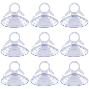 Imagem de Totority Ventosas de aquário, 12 peças de ventosas a vácuo de aquário com anel de puxar, 1,95 cm ventosas de PVC transparente para aquecedores, tubos, mangueiras e decorações, fixação forte em