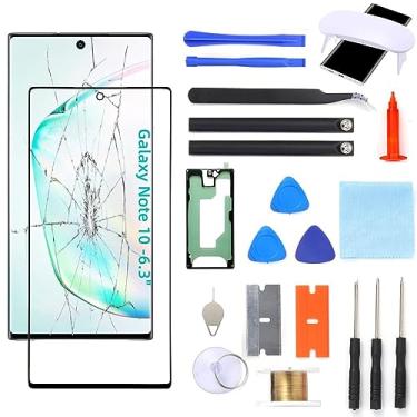 Imagem de UYGHHK Substituição de tela Note 10, kit de reparo externo de vidro frontal compatível com Samsung Galaxy Note 10 SM-N970 Series 6,3 polegadas (sem LCD e digitalizador de toque)
