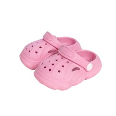 Imagem de Chinelo infantil infantil infantil meninos meninas bonito jardim tamancos chinelos chinelos chinelos leves verão crianças praia piscina jogar sapatos (bebê/criança pequena), rosa, 20