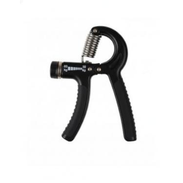 Imagem de Hand Grip Ajustável, Fortalecedor de Mão e Pulso, 5 Cores Preto, Verde, Azul, Cinza, Laranja, Material Plástico, Resistência 10-60 kg, Design Ergonômico (Preto)