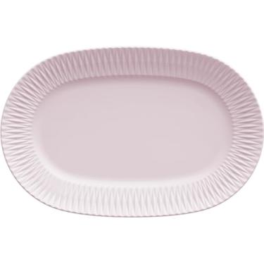 Imagem de Germer, Travessa oval em porcelana, modelo Diamante, refratária, Rasa P, Rosa