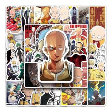 Imagem de Adesivos 57 unidades/lote One Punch Man em vinil impermeável Anime