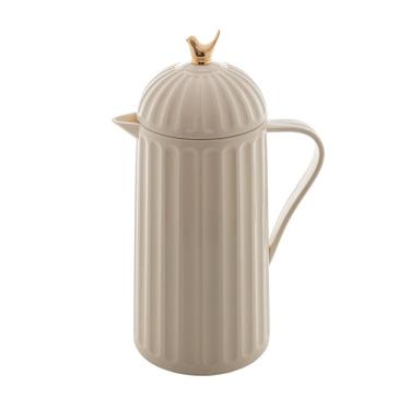 Imagem de Garrafa Térmica de Plástico para Café/Chá Bird Branca 1 Litro Wolff