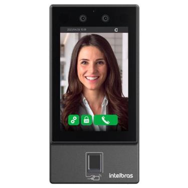 Imagem de Controlador de Acesso Wi-Fi Biometria Facial RFID QR Code Senha SS 354