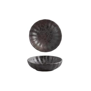 Imagem de prato de lanche Prato de tempero cerâmica para hotel, restaurante, panela quente, prato molho retrô, sabor, utensílios cozinha tigela de sopa