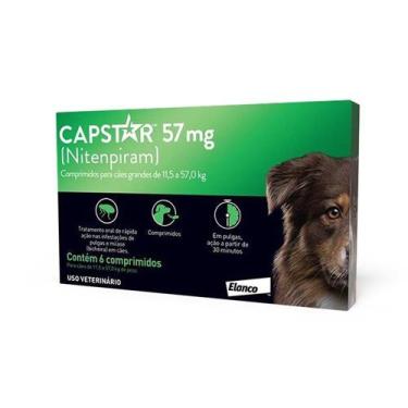 Imagem de Capstar Antipulgas Elanco para Cães 11,5Kg 57mg 6 Comprimidos - Agita