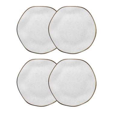Imagem de Conjunto 4 Pratos Rasos 22,5 cm Ryo Maresia Porcelana Oxford