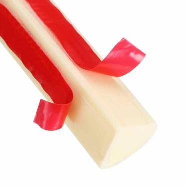 Imagem de HARFINGTON Acabamento de parede de molde redondo flexível 1/5.1 cm x 1/5.1 cm x 200.7 cm Tira de acabamento moldada com borda de borracha dobrável para canto piso de teto banheiro bancada, marrom