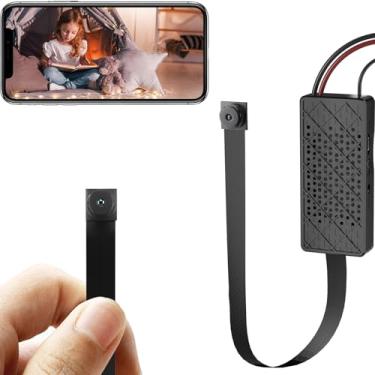 Imagem de SAMMICINCO - Mini câmera de babá portátil sem fio 1080p HD com detecção de movimento, câmeras de segurança para escritório em casa e ao ar livre