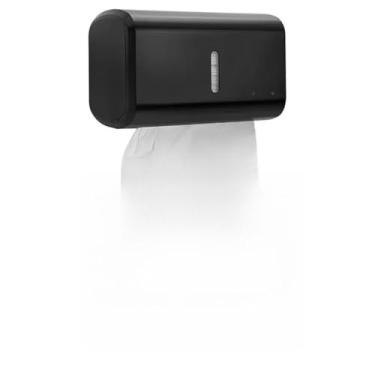 Imagem de Dispenser de Papel Toalha Interfolhado Compacto – Toalheiro de Parede Moderno ABS(Toalheiro Urban Preto+2Papel)