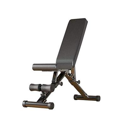 Imagem de LMJYU Banco de fitness e peso dobrável ajustável para academia em casa, treinamento de força, banquinho dobrável, inclinação do encosto em vários ângulos, encosto de esponja confortável, equipamento