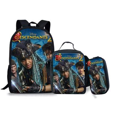 Imagem de Conjunto de mochilas Descendants Mals Cartoon Kids School Nylon
