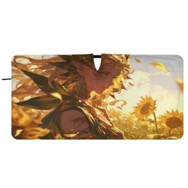 Imagem de CEBUGI Para-brisa de carro dobrável para-sol sombra girassol janela de carro guarda-chuva dianteiro para-brisa para-sol para acessórios de carro legal carro refletor protetor solar, P