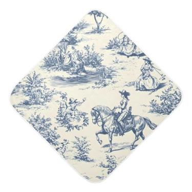 Imagem de Toalhas de bebê com capuz ultra macias absorventes toalha de banho caubói musselina algodão toalhas de banho para recém-nascidos bebês bebês 89 x 89 centímetros