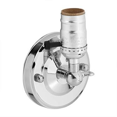 Imagem de HEEPDD Com Interruptor Liga/Desliga Ajustável Em 180 Graus Base E27 para Quarto, Cozinha, Banheiro, Corredor, Arandela Vintage, Luminária de Parede Industrial, Jardinagem (Prata)