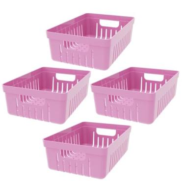 Imagem de Kit com 4 - Cestinhas Organizadoras - 8 x 23 x 13 CM