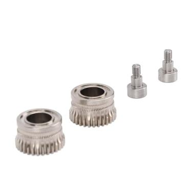 Imagem de LiebeWH Conjunto de Kit de Engrenagem de Extrusora Banhado a Níquel, Aço Endurecido de Alta Dureza, Todo Em Metal, Peças Ender 3 V3, Kit de Engrenagem de Extrusora Conjunto de Aço Endurecido, Peças