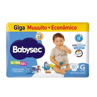 Imagem de FRALDA BABYSEC ULTRA GIGA G 80 UNIDADES