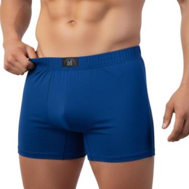 Imagem de Kit 6 Cueca Box Poliamida Adulto Dia a Dia Forro Algodão  Empório Da R