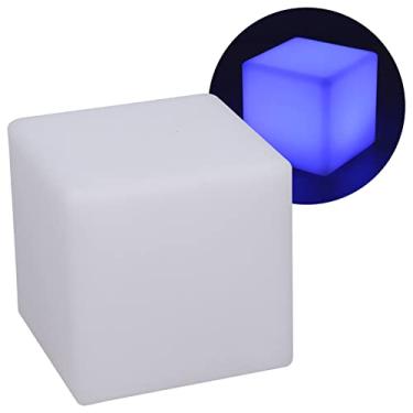 Imagem de Cryfokt Lâmpada LED Noturna Ajustável Em Cubo Portátil para Corredor de Mesa de Bar Doméstico 3,9" ABS + PE