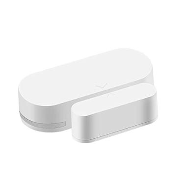 Imagem de ZEZEFUFU Alarmes de sensor de porta sem fio para porta de casa, janela aberta/fechada, detector Smart Life Tuya ZigBee Hub Sensor de porta