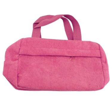 Imagem de Ymiko Bolsa Cosmética Com Alça, Bolsa de Maquiagem Leve e Macia para Viagens de Produtos de Higiene Pessoal, Moda Portátil para Uso Diário Ao Ar Livre (M)