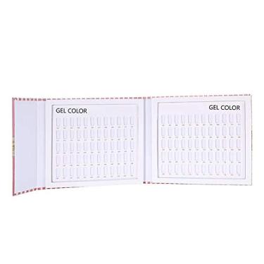 Imagem de Generic Livro de Cartão de Exibição de Cores de Gel de Esmalte de 120 Slots Com Fecho Magnético, Prateleira de Exibição de Arte de Unhas Fácil de Usar e que Economiza Espaço para Armazenamento de Pontas de Unhas, Perfeita para Uso Em Salão de Beleza (Livro de cartões coloridos listrados)