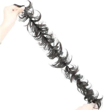 Imagem de Extensões de cabelo humano real com clipe para mulheres, preto, marrom, encaracolado, destaque, extensões de cabelo humano com clipe macio