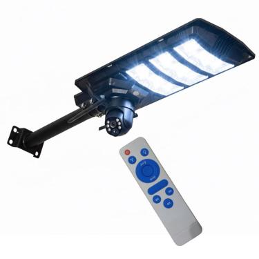 Imagem de Luminaria Camera 360 Solar 2 Em 1 Sensor Movimento App Celular Controle Iluminaçao Segurança Garagem Varanda