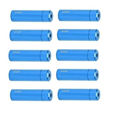 Imagem de Zerodis Tampas de Extremidade do Cabo de Bicicleta de Liga de Alumínio Usinadas CNC, 4 Mm, Conjunto de 10 Peças para Tubos de Hardware de Bicicletas de Estrada e Montanha (#3)
