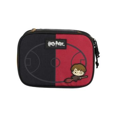 Imagem de Estojo Escolar Penal Box Harry Potter Oficial EI42284 - Luxcel, PRETO