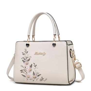 Imagem de Xiaoyu Bolsas pequenas e bolsas femininas fashion bolsa tiracolo elegante alça superior bolsas de ombro bolsas de ombro, Flor branca