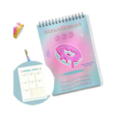 Imagem de Planejador Semanal A5 2024 Agenda De 52 Semanas Caderno Com Estojo Mat