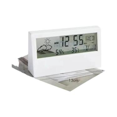 Imagem de Relógio Despertador Digital Transparente Com Calendário, Exibição De T