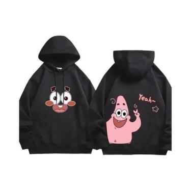 Imagem de Moletom De Poliéster Do Cartoon Bob Esponja Com Capuz E Manga Longa Pa