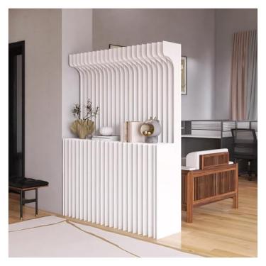 Imagem de Room divider A divisória da sala pode ser dobrada e expandida com um rack de armazenamento, partição independente de privacidade do escritório(3X1.8M/9.8X5.9FT)