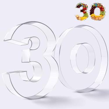 Imagem de Ledido Caixa de tabuleiro de charcutaria com número de acrílico de 25 cm, bandeja reutilizável e preenchível para bolo de doces, lanche de frutas, bandeja de charcutaria de acrílico fácil de limpar