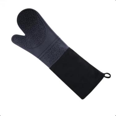 Imagem de Luvas Resistentes ao Calor de Cozinha, Adequadas para Fornos Micro-Ondas, Fornos Convencionais e FogõEs – Um Item Essencial para o Lar.(PRETO 1 Uni)